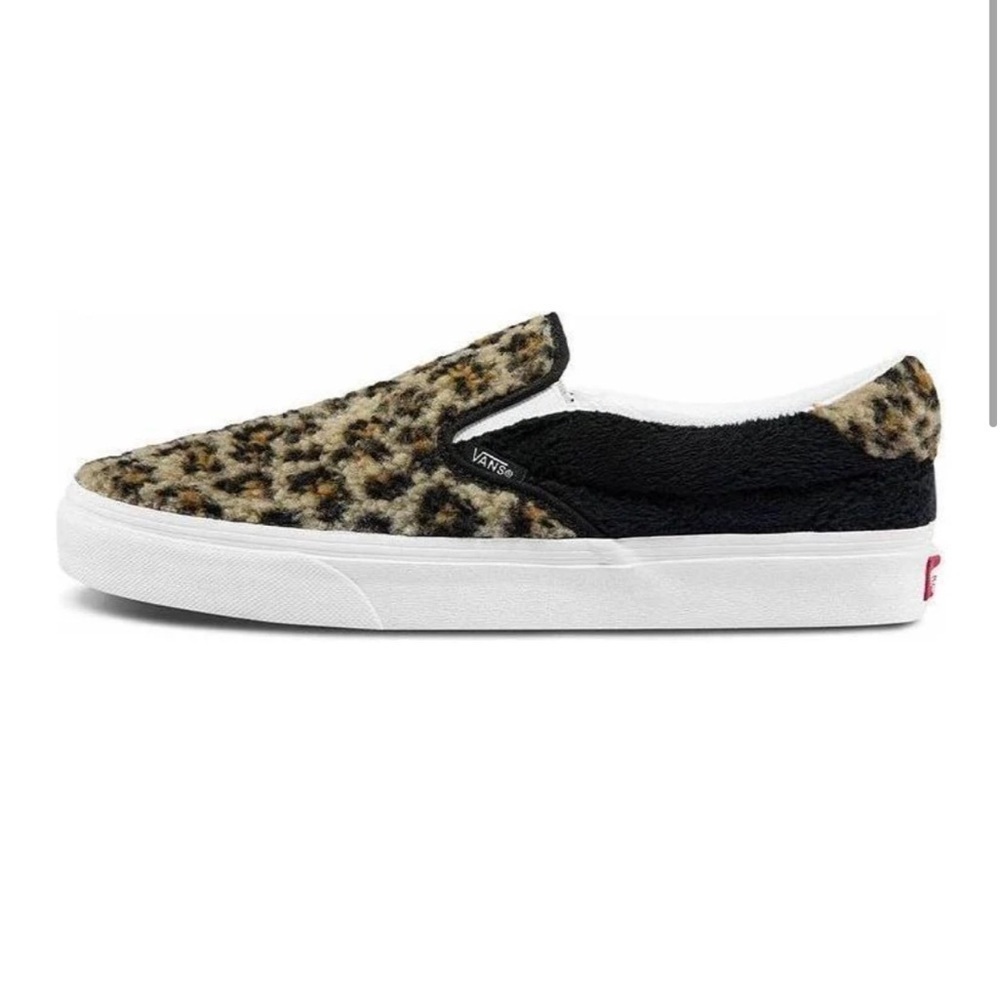 Vans Slip on 59 Sherpa Leopard Animal Print Slip-On Shoes Classic - Picture 2 of 6